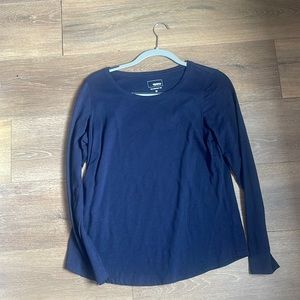 Long sleeve navy tee
